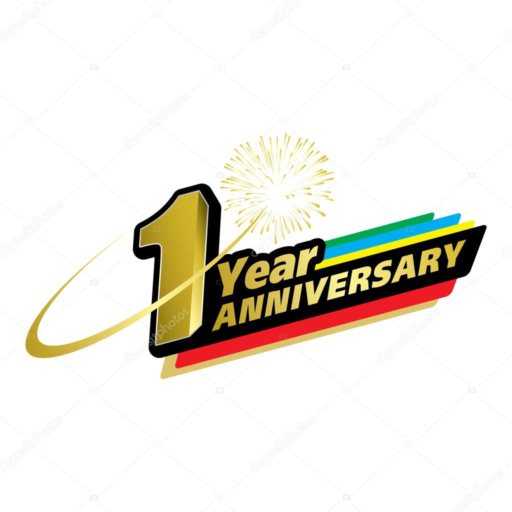 1 Year Anniversaryストックベクター ロイヤリティフリー1 Year Anniversaryイラスト Depositphotos