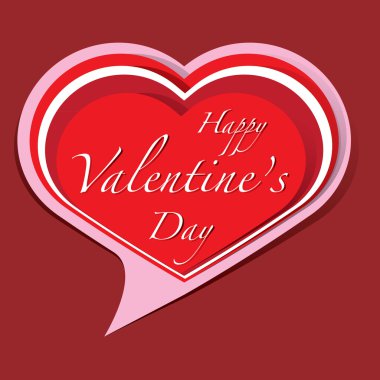 mutlu Sevgililer günü yazı tebrik kartı