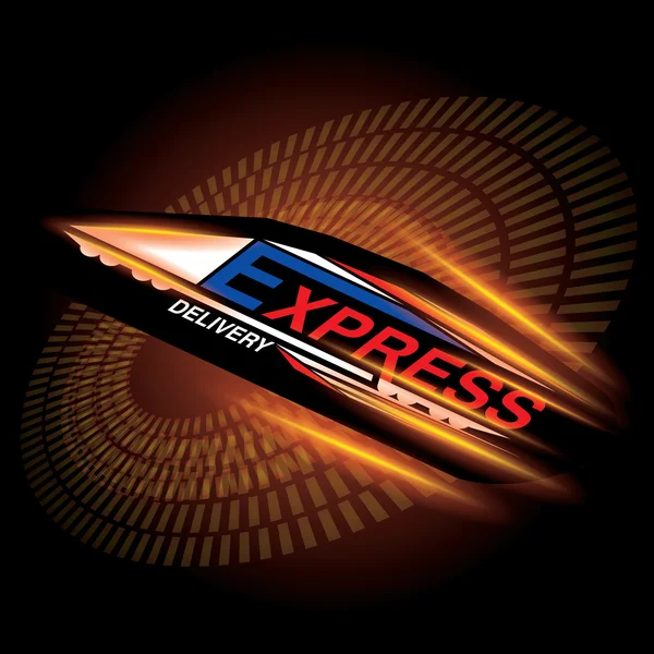 Express vector concepto de entrega — Archivo Imágenes Vectoriales