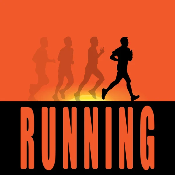 RUNNING VECTOR — Stock Vector