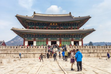 Seoul, Güney Kore - Mart 08: sabah erken turistler başlatmak için 