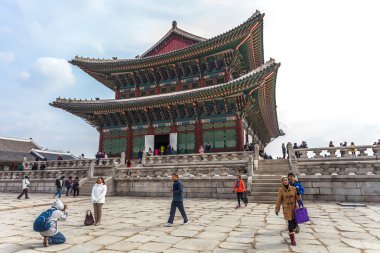 Seoul, Güney Kore - Mart 08: sabah erken turistler başlatmak için 