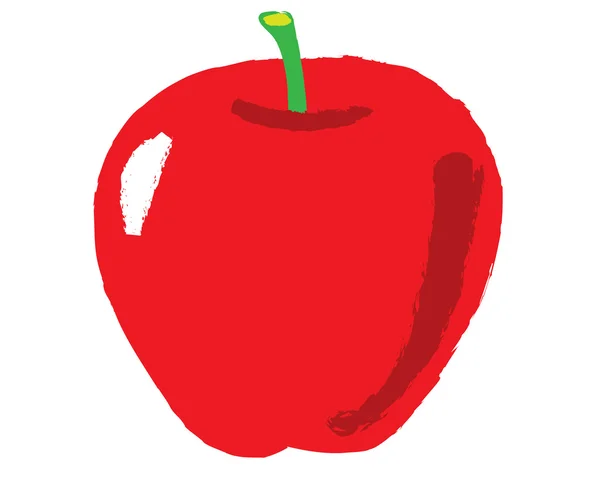 Bosquejo de una manzana — Vector de stock