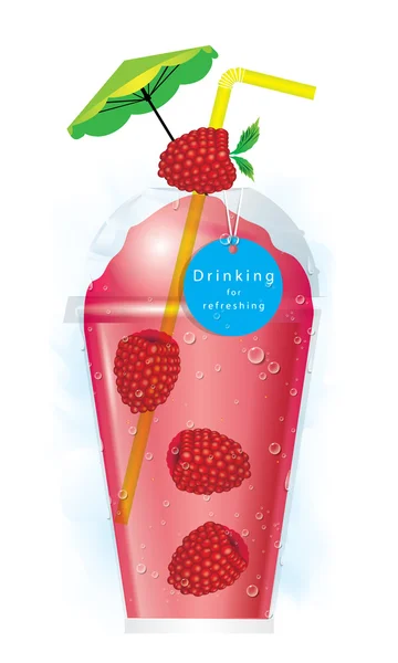 SMOOTHIE DRINK VECTOR — Stock Vector