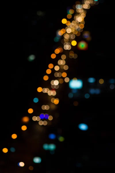 Paisagem urbana de Pattaya desfocada Foto bokeh — Fotografia de Stock