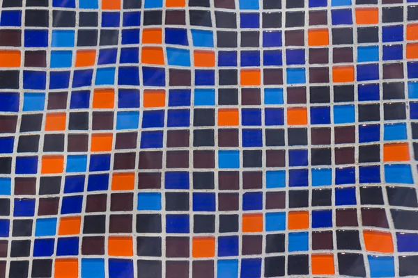 Ceramic tile mosaic in swimming pool - seamless texture — Stock Photo, Image