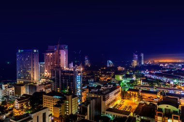 Tayland Pattaya city, gece lambası