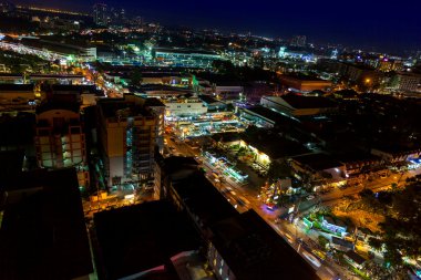 Tayland Pattaya city, gece lambası