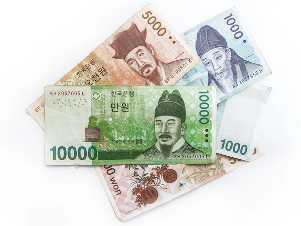 South Korean Won currency — Stock Photo, Image