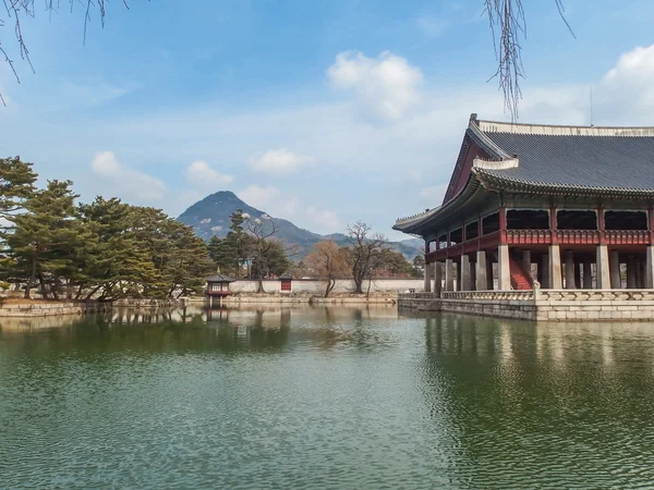 Gyeongbokgung Palace v Soulu, Jižní Korea — Stock fotografie