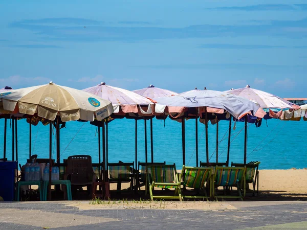Pattaya Tailandia Octubre 2021 Playa Pattaya Antes Abrirse Los Turistas —  Fotos de Stock