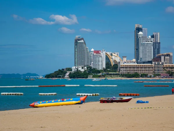 Pattaya Thailand October 2021 Pattaya Beach Opening Tourists Coronavirus Covid — Stock Photo, Image