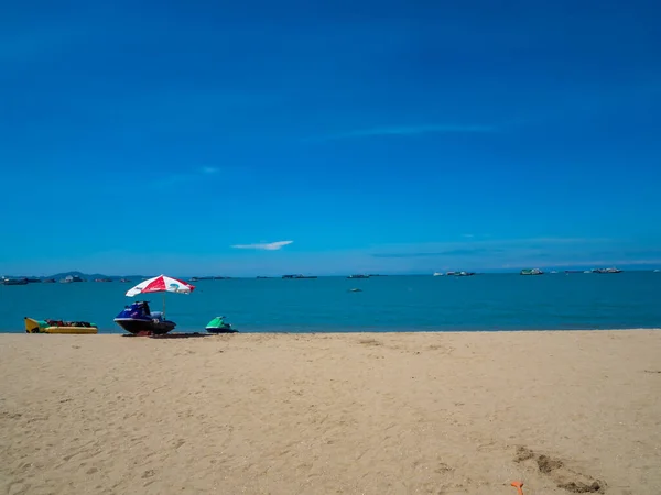 Pattaya Tajlandia Października 2021 Plaża Pattaya Przed Otwarciem Dla Turystów — Zdjęcie stockowe