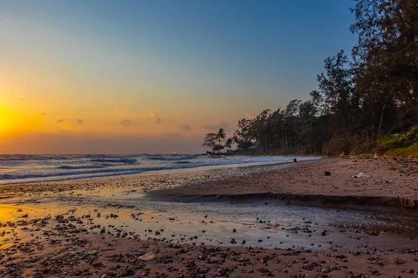 Beautiful Sea Waves Morning Sunrise — Stock Photo, Image