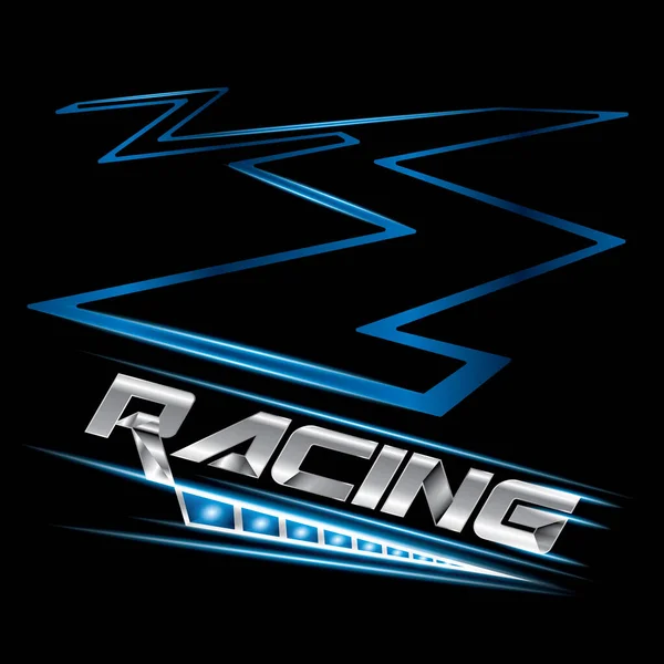 Racing Concept Voor Design Logo Vector Template — Stockvector