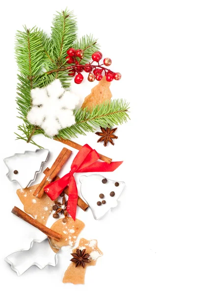 Vánoční zázvorové sušenky s kořením Stock Fotografie