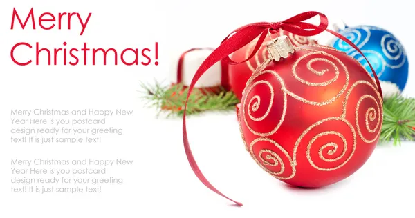 松装飾クリスマス ボール — ストック写真