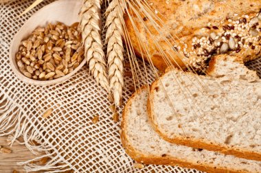 taze pişmiş geleneksel ekmek