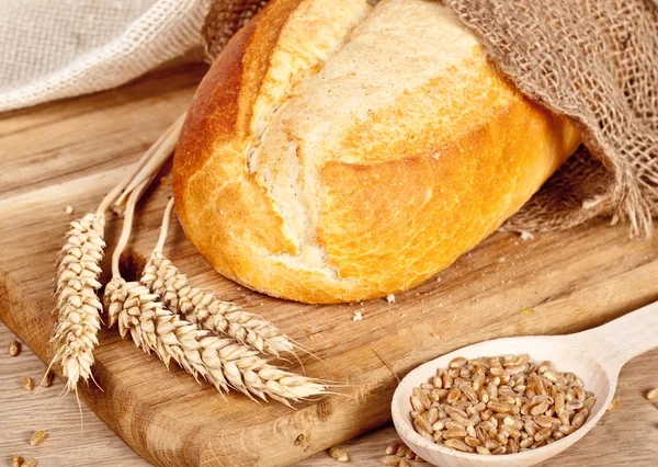 Pão tradicional fresco assado — Fotografia de Stock