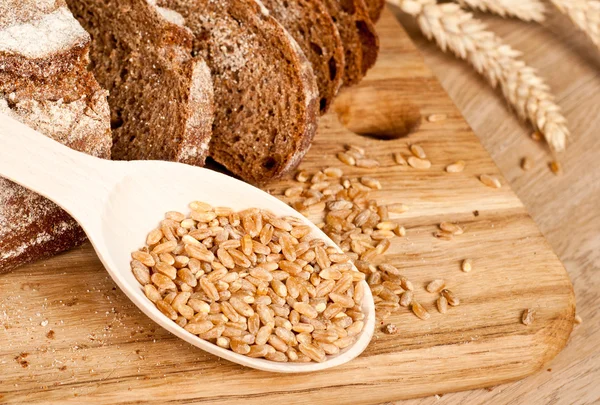 Frisch gebackenes traditionelles Brot — Stockfoto