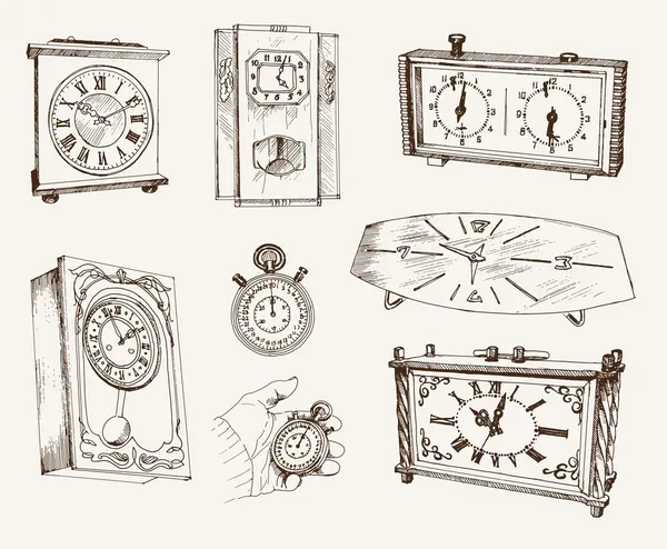 Vieille horloge — Image vectorielle