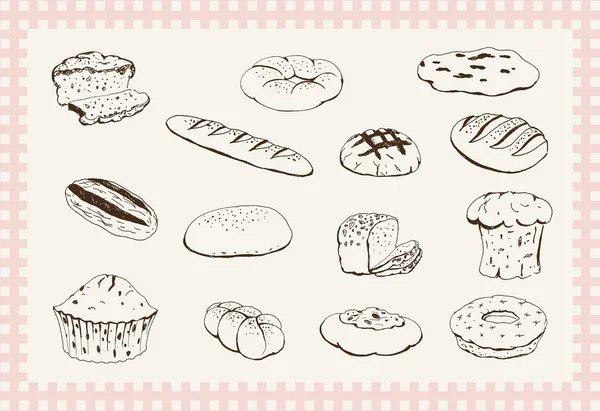 Boulangerie Produits — Image vectorielle