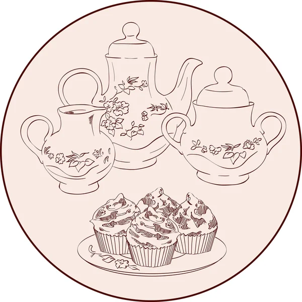 Tea time — Stock Vector