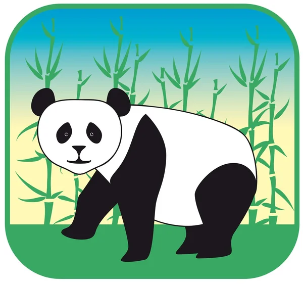 Vector panda dibujado a mano — Archivo Imágenes Vectoriales