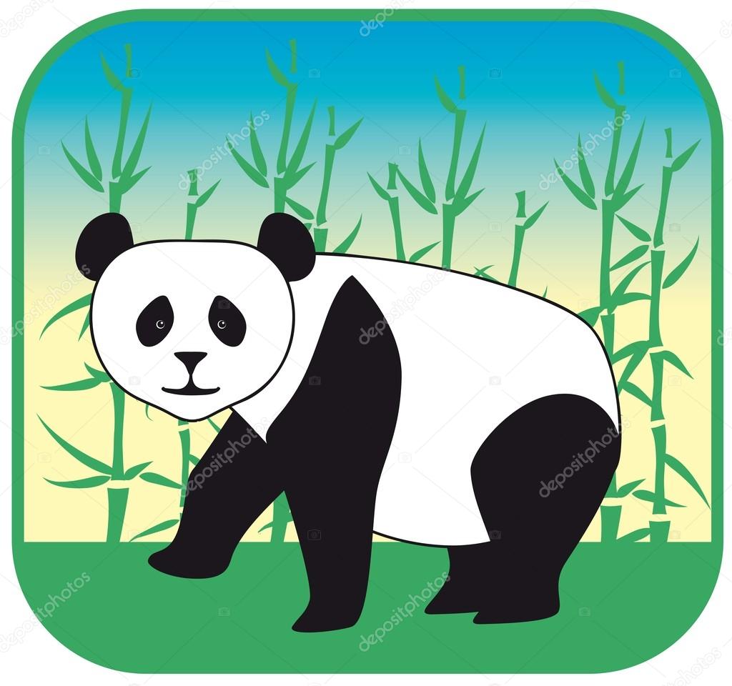 panda vector hand drawn