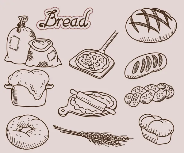 Ekmek simgesi — Stok Vektör