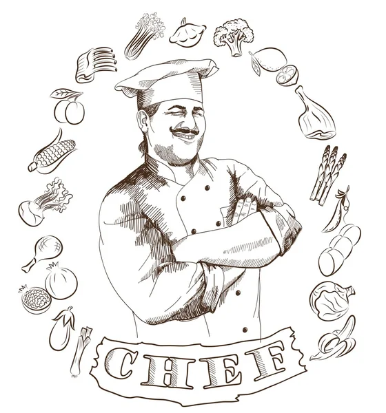 Profissão de chef — Vetor de Stock