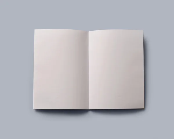 open blank book with clipping path