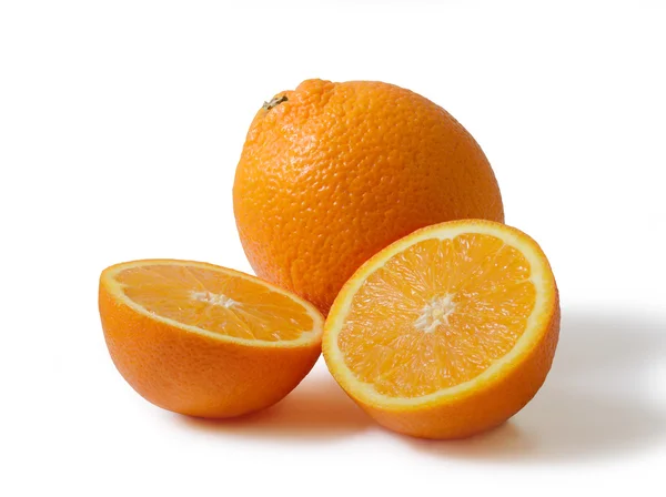 多汁橙和切片 — 图库照片