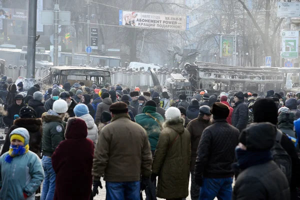 Antiregeringsprotest i Kiev - Stock-foto