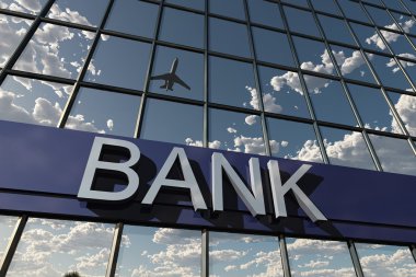 Banka işareti bir bina