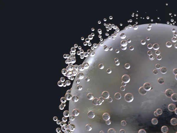 Small Drops Large Sphere — Stock Photo, Image