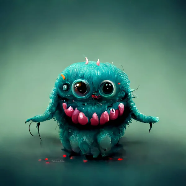 Portrait Funny Baby Monster — Photo