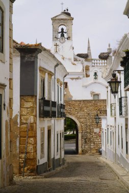 Faro, Portugal. July, 2022. Old town street views in summer