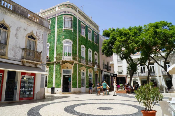 Faro Portugal July 2022 Old Town Street Views Summer — Stok fotoğraf