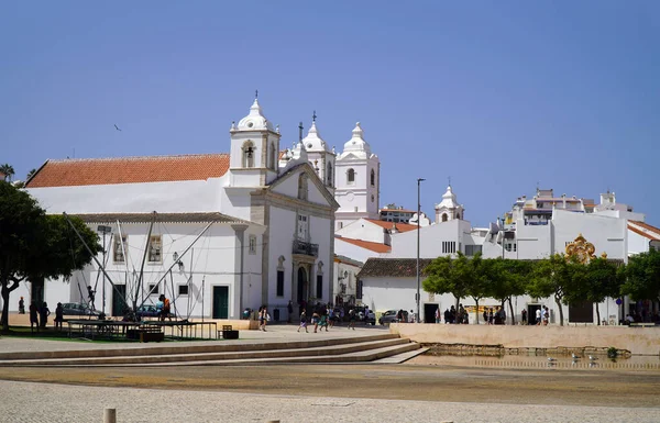 Faro Portugal July 2022 Old Town Street Views Summer — Stockfoto