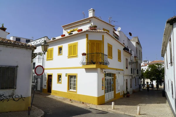 Faro Portugal July 2022 Old Town Street Views Summer Obraz Stockowy