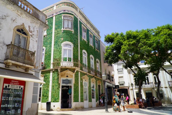 Faro Portugal July 2022 Old Town Street Views Summer Obraz Stockowy