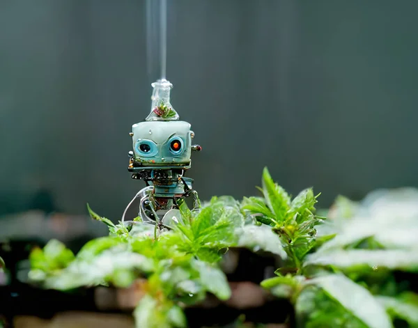 Robotic Greenhouse Action — Fotografia de Stock