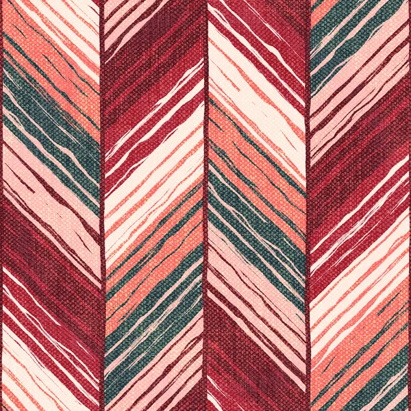 Grunge Seamless Texture Chevron Pattern Fabric Texture Illustration —  Fotos de Stock