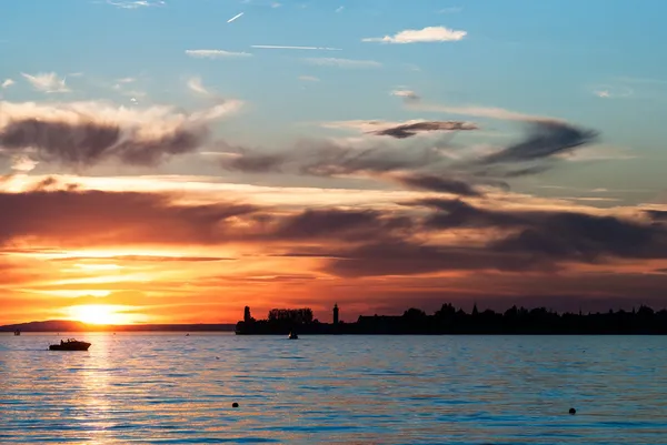 Lago constância por do sol — Fotografia de Stock