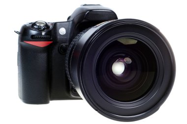 DSLR digital tek mercek refleks kamera izole