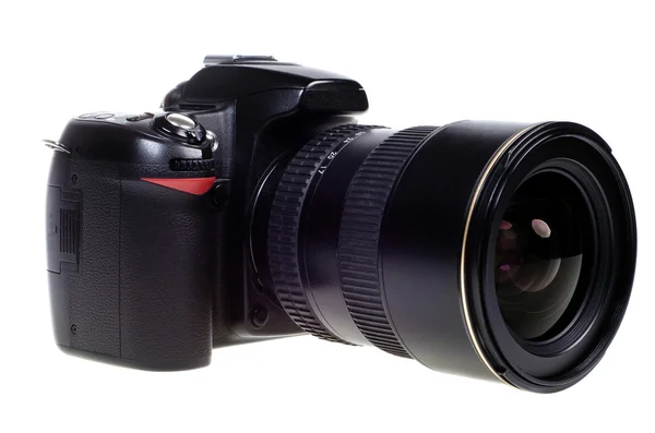 Câmera reflexa digital de lente única DSLR isolada — Fotografia de Stock
