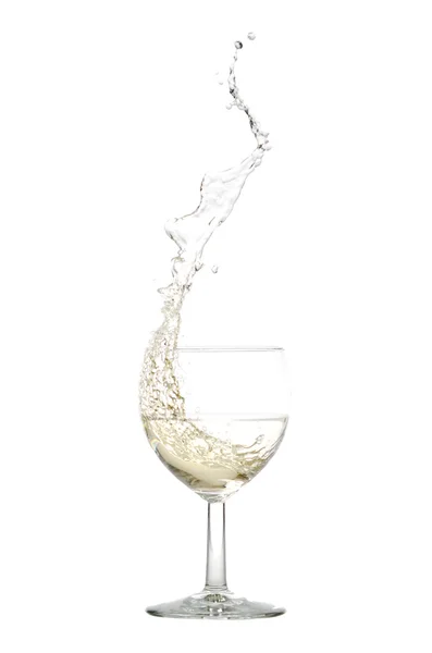 Spruzzi di vino bianco — Foto Stock