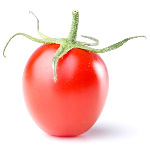 Dois tomates isolados antes do branco — Fotografia de Stock