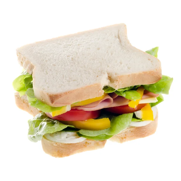 Sandwich geïsoleerd — Stockfoto